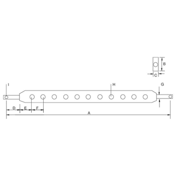 Bara remorcare - cat.3, 1085mm - KRAMP [Z636085KR]