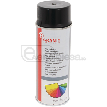 Vopsea - negru grafit, RAL 9011 graphite black, spray 400ml - GRANIT [27077034]