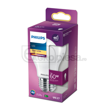 Philips led classic 60w a60 e27 ww fr nd srt4 - GRANIT [30081010]