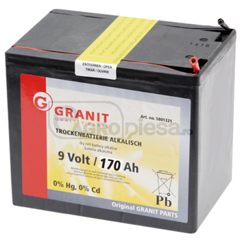 Baterie uscata - alcalina, 9V, 170Ah - GRANIT [5801321]