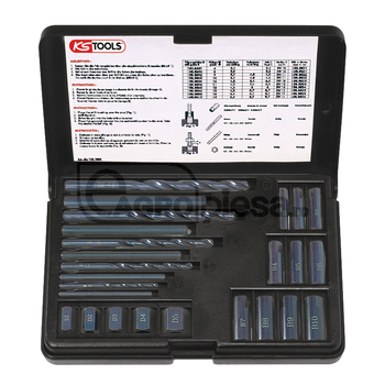 Set burghie filetate, 25 buc. - KS Tools [7881501305]