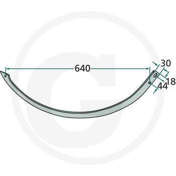 Ac presa - aluminiu - balotiera Welger AP 45, AP 52 - GRANIT [6471115220823F]