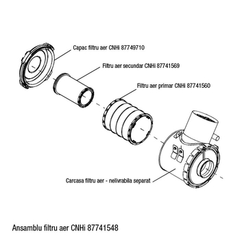 Ansamblu filtru aer - CNH Industrial [87741548]