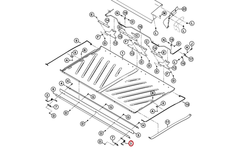 Arc stanga - D1/FD2/D1 - MacDon [347692MD]