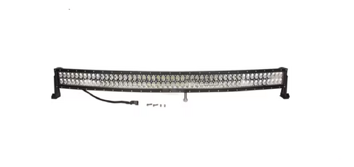 Bara lumini de lucru led 300w 25500lm dreptunghiulara 12 24v alba 1371 6x79 5mm mufa deutsch combo curbata 100 led uri kramp - KRAMP [LA10310]