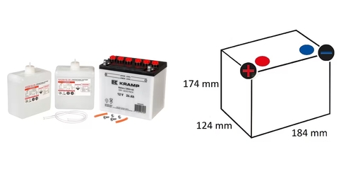 Baterie 12v 24ah 220a kramp - KRAMP [12N244KR]