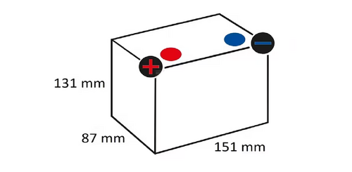 Battery 12v 10ah 185a closed kramp - KRAMP [SBA1012185KR]