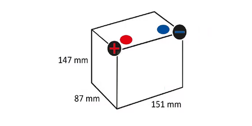 Battery 12v 12ah 200a closed kramp - KRAMP [SBA1212200KR]