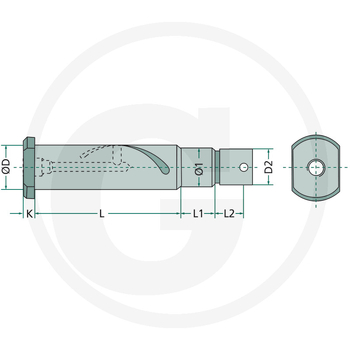 Bolt arc - standard, E1 - GRANIT [220602420]