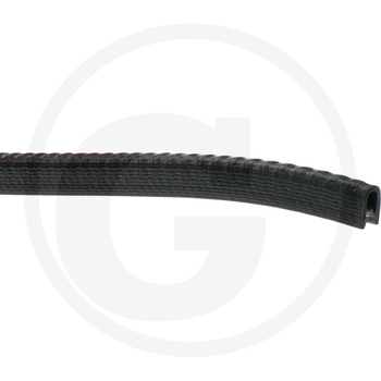 Cheder - geam, negru, PVC, 5m - GRANIT [654A1013/5]