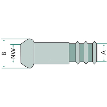 Cupla tata - 159 / 6, L245, cu stut D152-6, sistem Perrot - vidanja / irigatii - GRANIT [4050200365G]