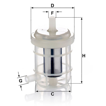 Filtru combustibil - MANN-FILTER [WK 5028]