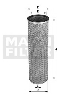 Filtru aer secundar - MANN-FILTER [CF 22 269]