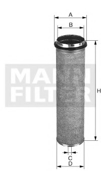 Filtru aer secundar - MANN-FILTER [CF 700]