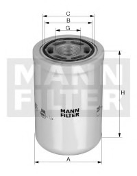 Filtru hidraulic - MANN-FILTER [WH 1257/2]