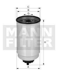 Filtru combustibil - MANN-FILTER [WK 10 017 x]