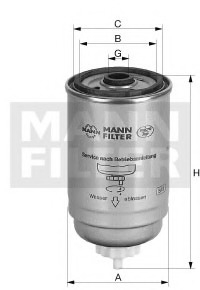 Filtru combustibil - MANN-FILTER [WK 716/2 x]