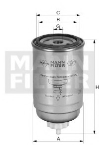 Filtru combustibil - MANN-FILTER [WK 842]