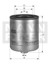 Filtru combustibil - MANN-FILTER [WK 9048 x]