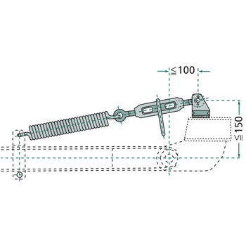 Fixator protap - complet, cu suport si arc tractiune - GRANIT [22060006]