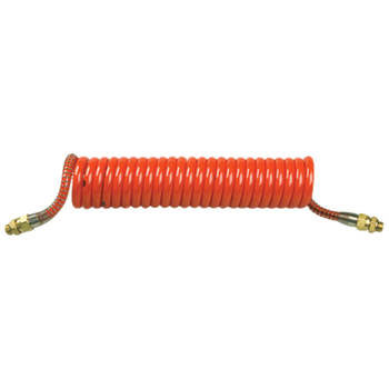 Furtun spiralat - aer comprimat frana, TPU, rosu/rosu, M16x1,5 AG, 4m - WABCO [8284527130010]