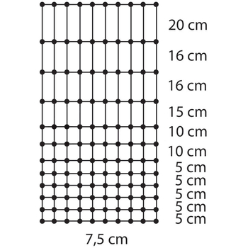 Gard electric - pasari (gaini), 112cm x 25m (plasa + tarusi) - GRANIT [580580033]
