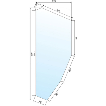 Geam usa - stanga - tractor Fiat - GRANIT [650885880]