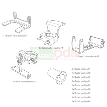 Kit accesorii - sistem autoghidare FJD AT2 - FJDynamics [AK1100B]