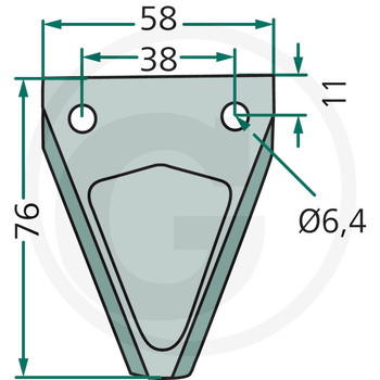 Lama cutit cositoare - neteda, 2,7mm (25buc) - GRANIT [525580200901/25]