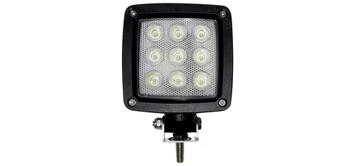 Lampa de lucru led 27w 3000lm dreptunghiulara 10 30v alba 100x100x81mm mufa deutsch tip flood 9 led uri kramp - KRAMP [LA10555]