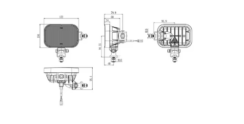 Lampa de lucru led 30w 4200lm - KRAMP [LA10556]