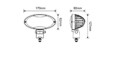 Lampa de lucru led 40w 3500lm flux ultra larg - KRAMP [LA10448]