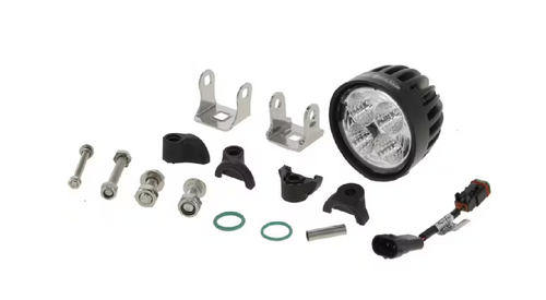 Lampa de lucru led 40w 4000lm rotunda alba 10 30v 84x126x71 8mm mufa amp raza spot 4 led uri 360 grade kramp - KRAMP [LA10551SP]