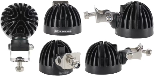 Lampa de lucru led 40w 4000lm rotunda alba 10 30v 84x126x71 8mm mufa deutsch 4 led uri 360 kramp - KRAMP [LA10550]