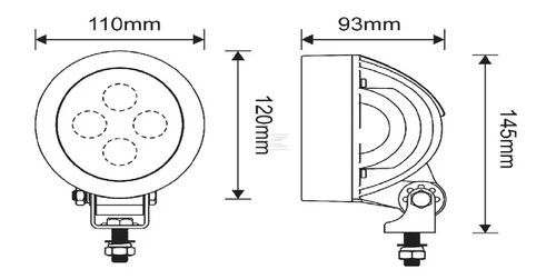 Lampa de lucru led 40w 4500lm flux larg - KRAMP [LA10416G]