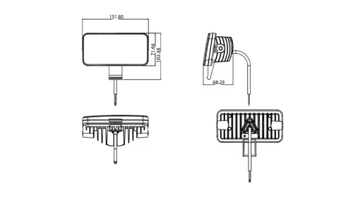 Lampa de lucru led 54w 4100lm dreptunghiulara flux kramp - KRAMP [LA10420]