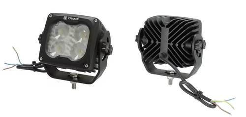 Lampa de lucru led 70w 6000lm patrata 10 45v alba 120x110x72mm incalzita cu senzor flood fascicul larg 4 led uri kramp - KRAMP [LA104041]