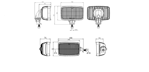 Lampa de lucru led 90w 6000lm - KRAMP [LA104211]