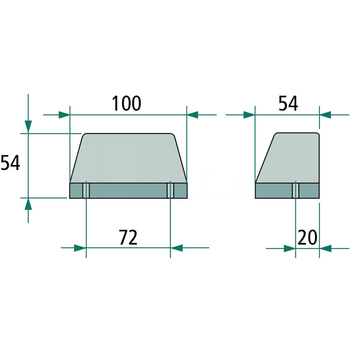 Lampa placuta inmatriculare - 12V, halogen R5W - GRANIT [207KL40]