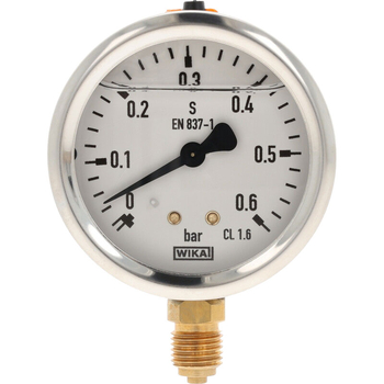 Manometru - 0/+0,6bar, 63mm, 1/4 radial [WIKA] - GRANIT [4050859925]