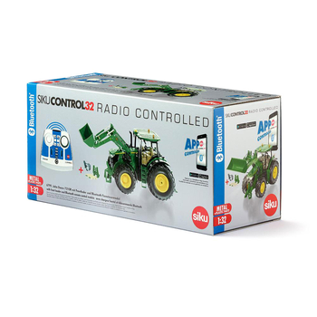 Model tractor John Deere 7310R cu incarcator frontal, aplicatie Bluetooth si telecomanda - Siku [6006795]