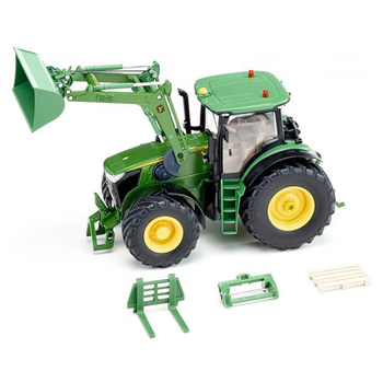 Model tractor John Deere 7310R cu incarcator frontal si aplicatie Bluetooth - Siku [6006792]