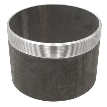Niplu tubular - filet ext 6in, L150mm, otel negru - GRANIT [4050200574]