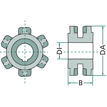 Pinion lant - 13x36, Z5, (B), Ø40/10, 135x67 - remorca (mig) Strautmann s.a. - GRANIT [7552-109588]