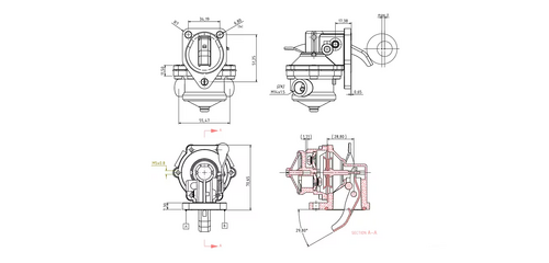 Pompa alimentare combustibil - ptr Deutz-Fahr - KRAMP [4157603KR]