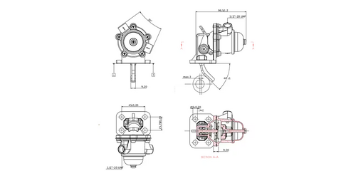 Pompa combustibil potrivita pentru perkins - KRAMP [2641728KR]