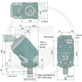 Pompa cu piston F1-061-R - Parker [25704206]