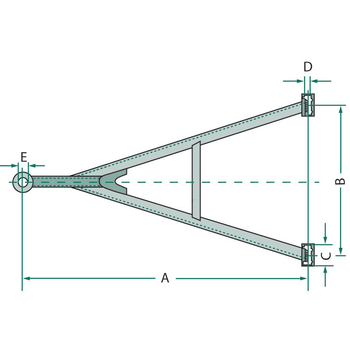 Protap remorca drept GNZ18, 40, 2000x1100, 18t - Jost [220418 110 20 4]