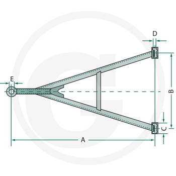 Protap remorca drept GNZ27, 40, 1900x1300, 12t - Jost [11671082]