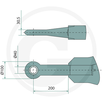 Protap remorca drept GNZ27, 40, 1900x1300, 12t - Jost [11671082]